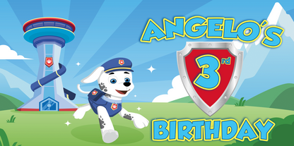 Paw Patrol Personalized Birthday Banner