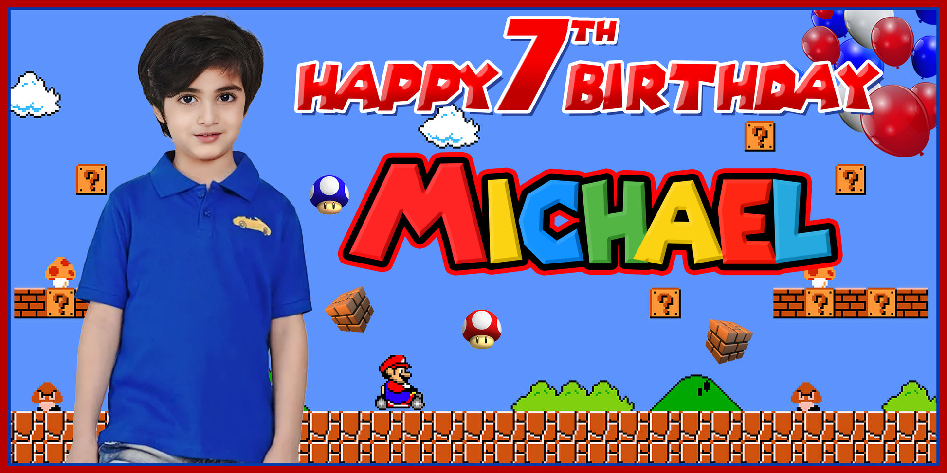 Super Mario Custom Birthday Banner With Photo Custom Birthday Banners super-mario-custom-birthday-banner-with-photo-custom-birthday-banners